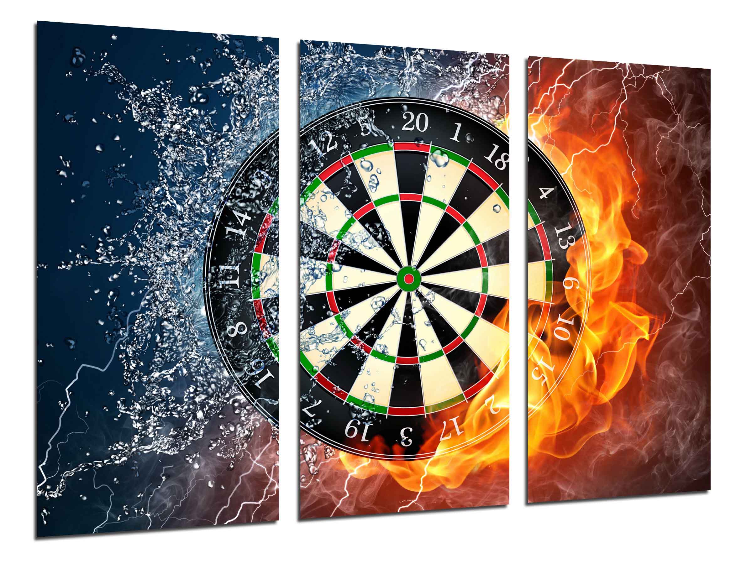Targa In Metallo Per Freccette – Look Vintage Con FrasI "Triple Is Funny, Double Makes Money" – 20x30 Cm, Decorazione Per Bar E Sala Giochi