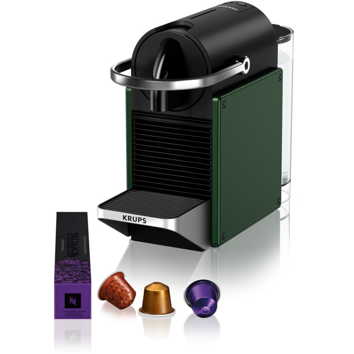 Krups Cafetera Nespresso Pixie 1260 W Verde/Oscuro , Leroy Merlin
