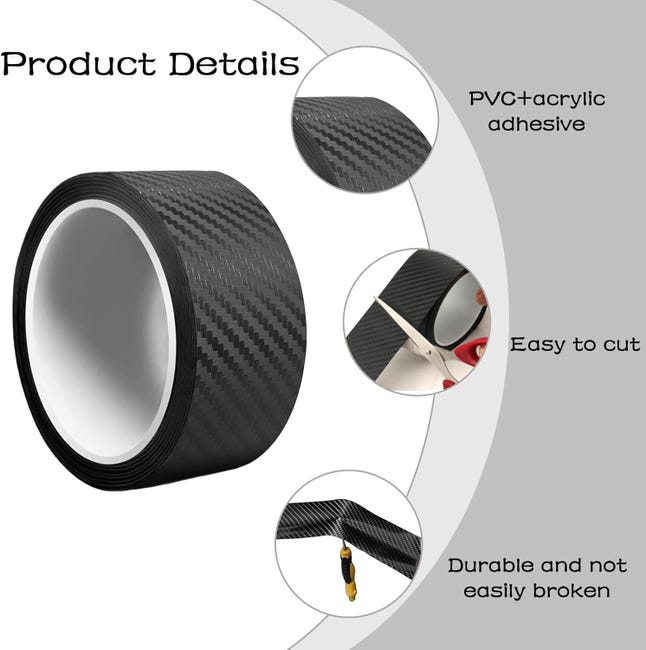 Protectores De Umbral Para Puertas De Coche - Pack De 4, Fibra De Carbono, Para Citroën Pluriel