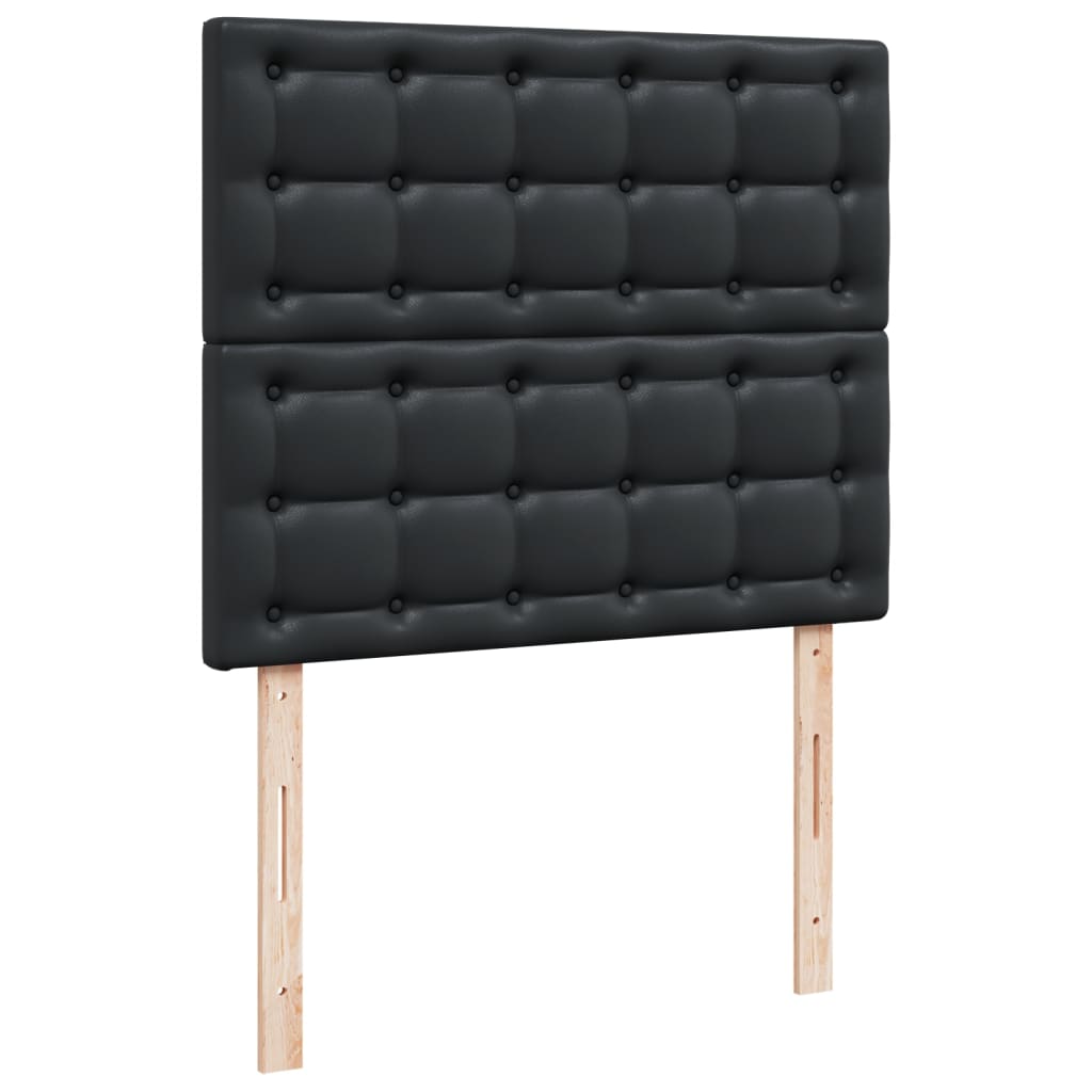 Giroletto a Molle con Materasso Nero 120x190 cm in Similpelle vidaXL - 7