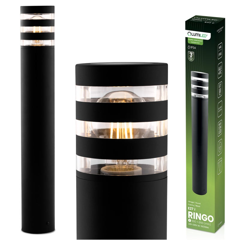 Lampa Ogrodowa Lumiled Słupek Zewnętrzny Stojący E27 LED RINGO 60cm 1 szt.