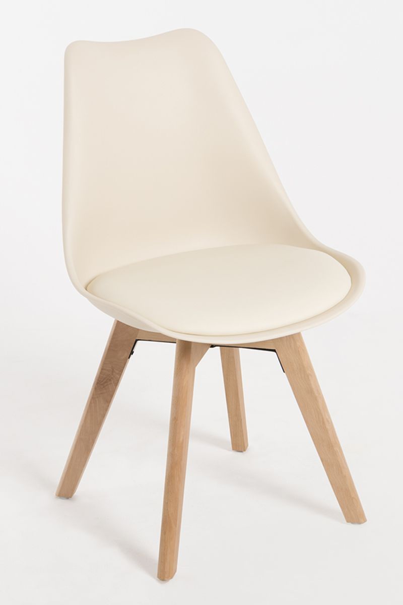 Regalos Miguel - Packs Sillas Comedor - Pack 4 Sillas Synk Basic - Crema - 4
