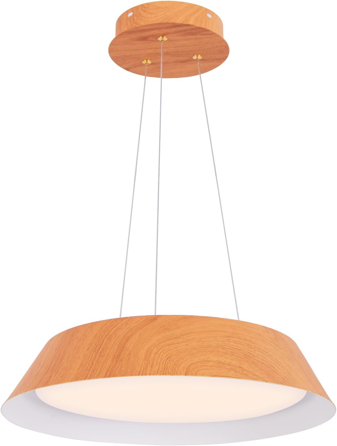 Lustre LED Moderne Suspendu à 3 Lumières avec Télécommande