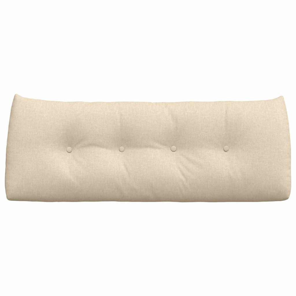 Coussin de Dos Crème 120 x 24 x 50 cm tissu vidaXL - 6