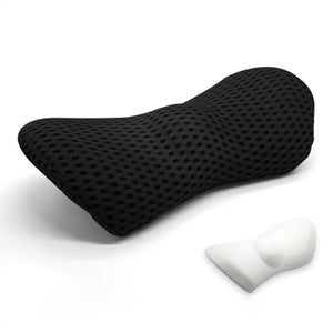 FORTEM Cuscino Lombare Sedia Ufficio, Cuscino Lombare Auto, Supporto Schiena Sedia Gaming, Cuscino Ergonomico, Cuscino in Memory Foam, Cuscino per