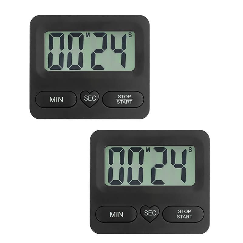 Temporizador electrónico de cocina de piezas con pantalla LCD