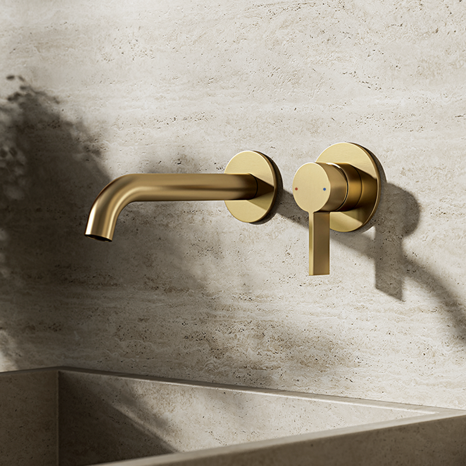 Rubinetto miscelatore lavabo incassato - oro dorato - LOMAZOO - Velar - 9