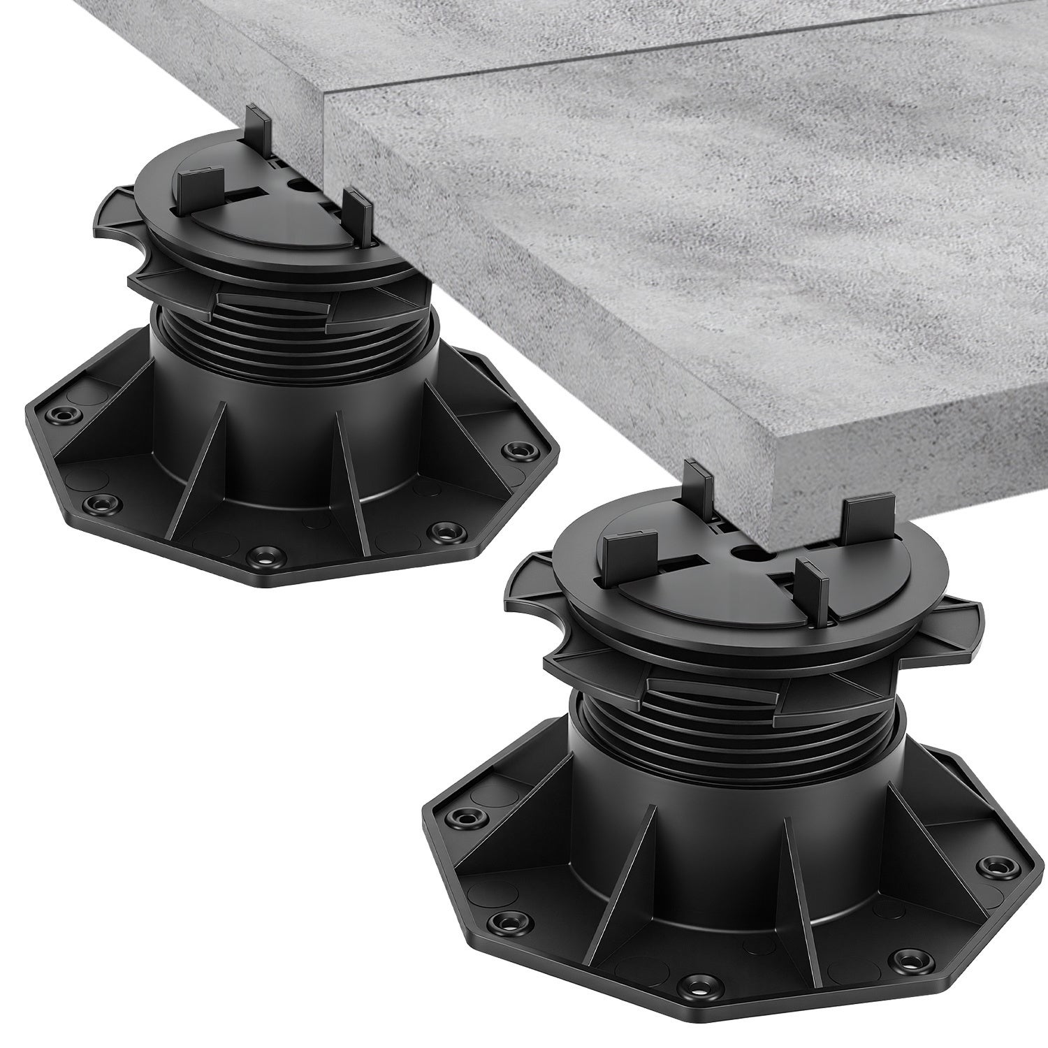 Plot regulowany do pﾅＺtek ceramicznych i kamienia 75-145 mm kompensacja nachylenia 0-5% 10 sztuk