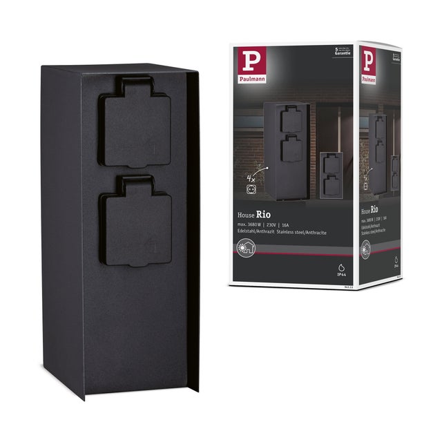 Colonne de prises Rio Quadruple IP44 Anthracite