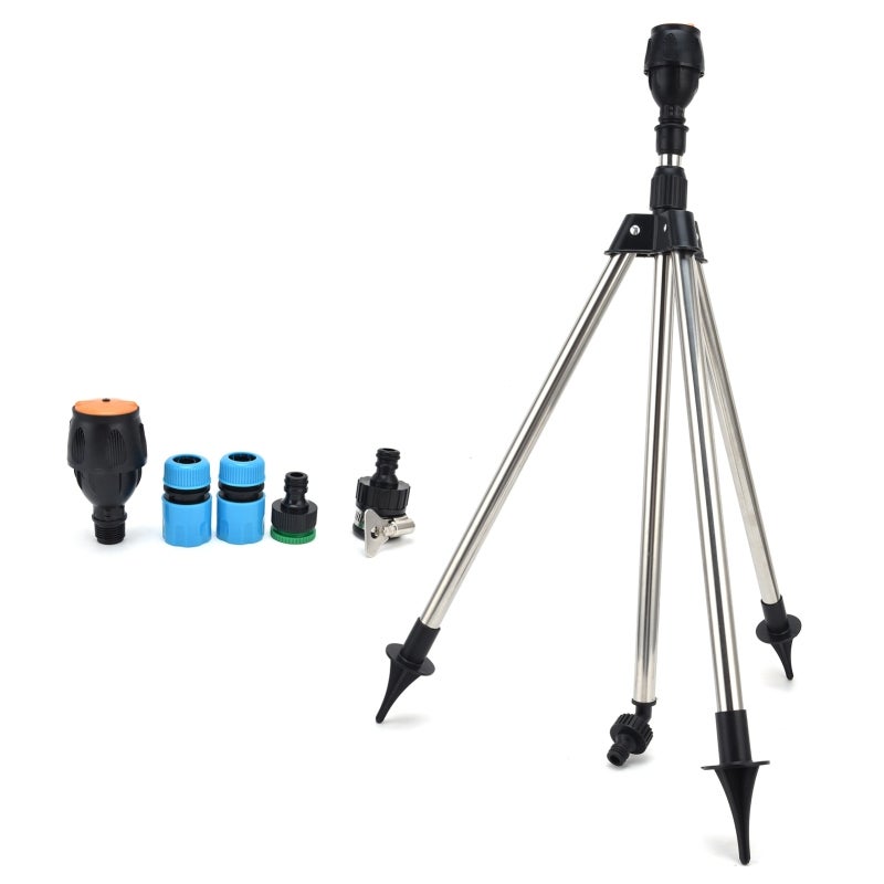 Arroseur rotatif 360 degrés, Arroseur automatique avec trépied, Pour irrigation jardin - 2