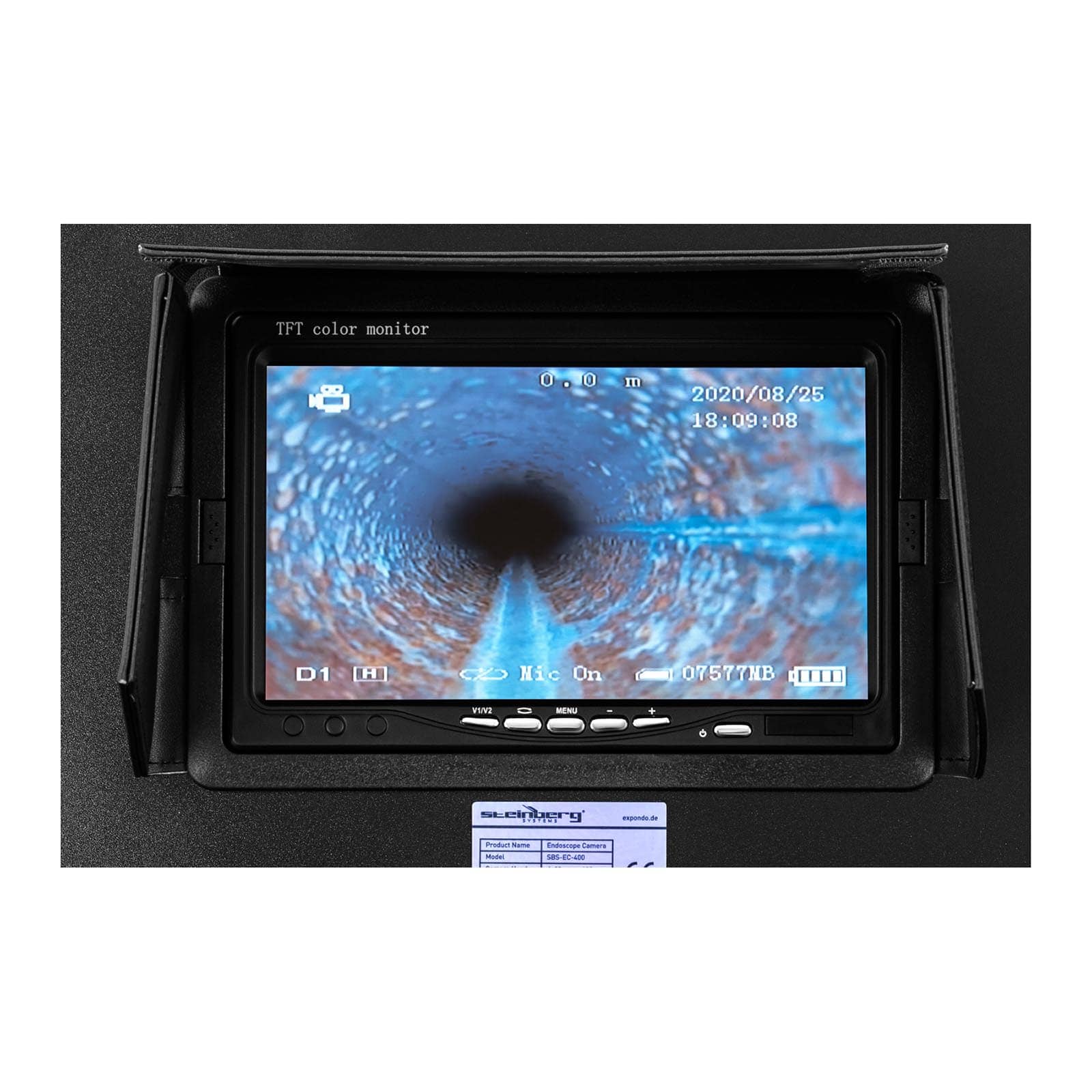 Caméra inspection canalisation - 20 m - 12 LED - écran 7 pouces 14 ...