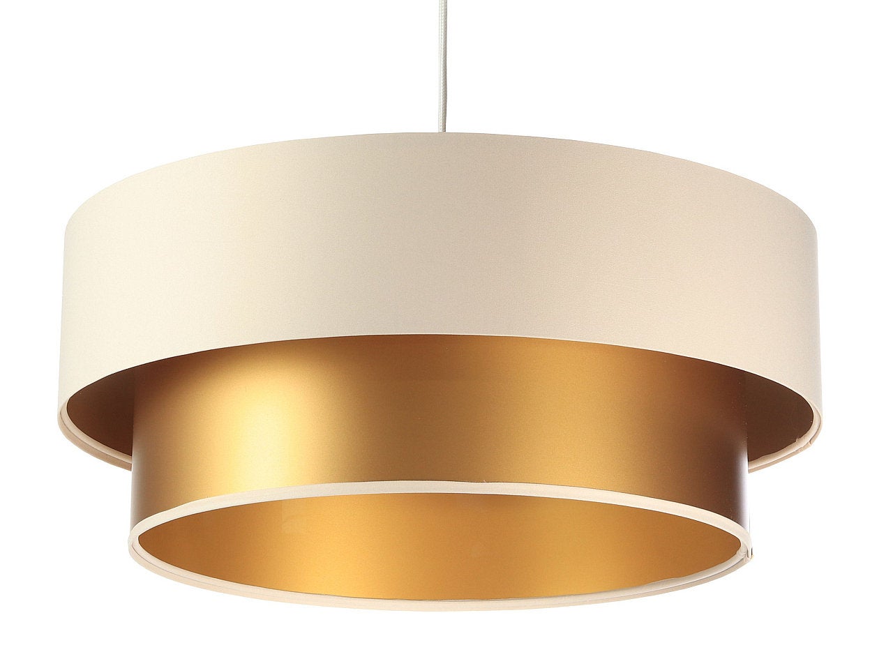 Lampa wisząca DOUBLE CREAM 60 kremowa/złota