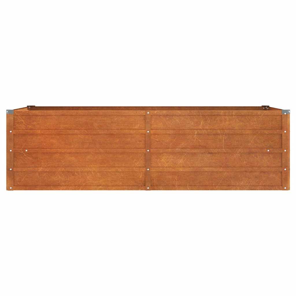 Lit surélevé de jardin rouillé 160x80x45 cm acier corten vidaXL - 5