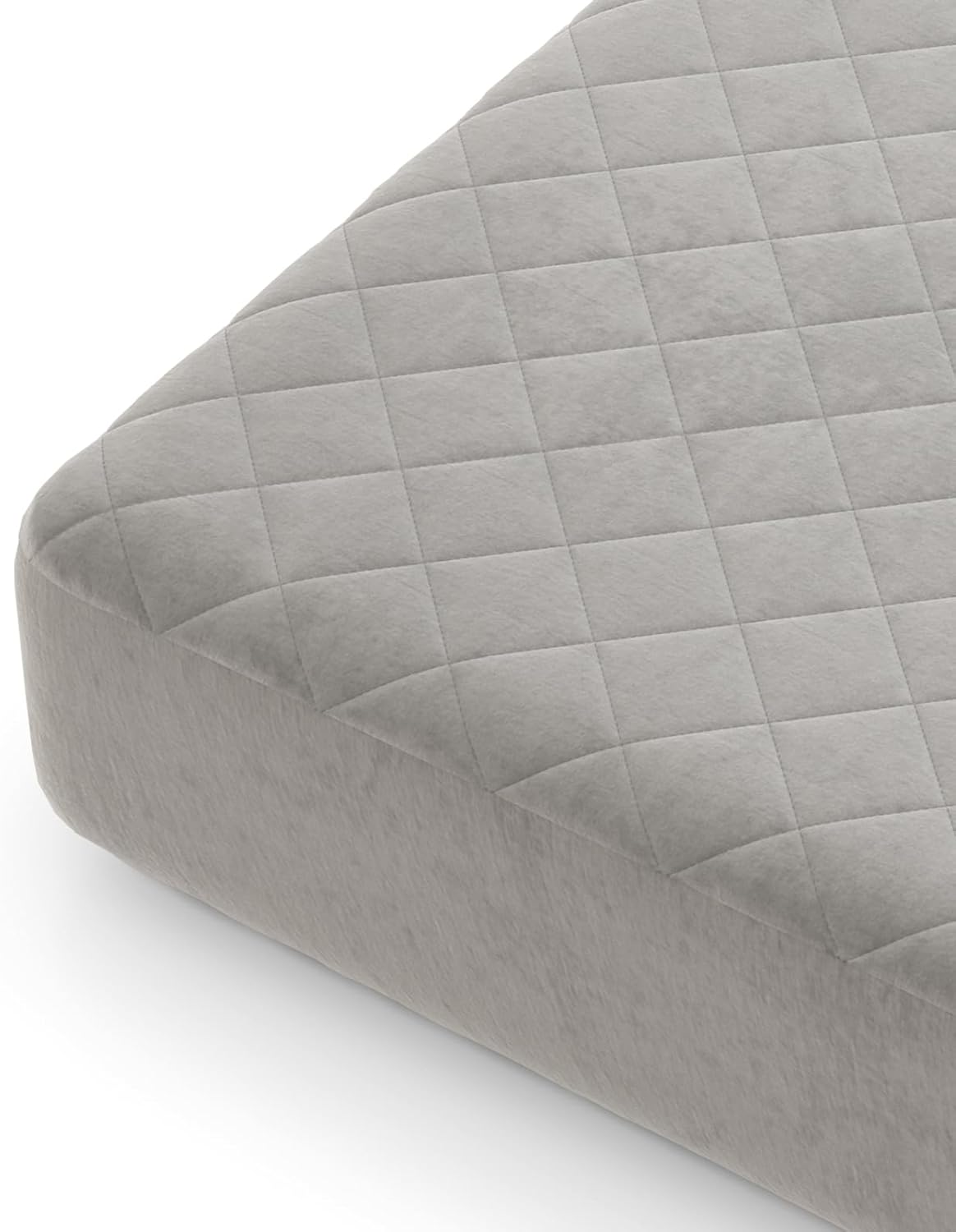 Protector colchón 90/140/180x200 cm, funda colchon de terciopelo con bolsillo profundo, cubre colchon con almohadilla de espuma y fondo antide