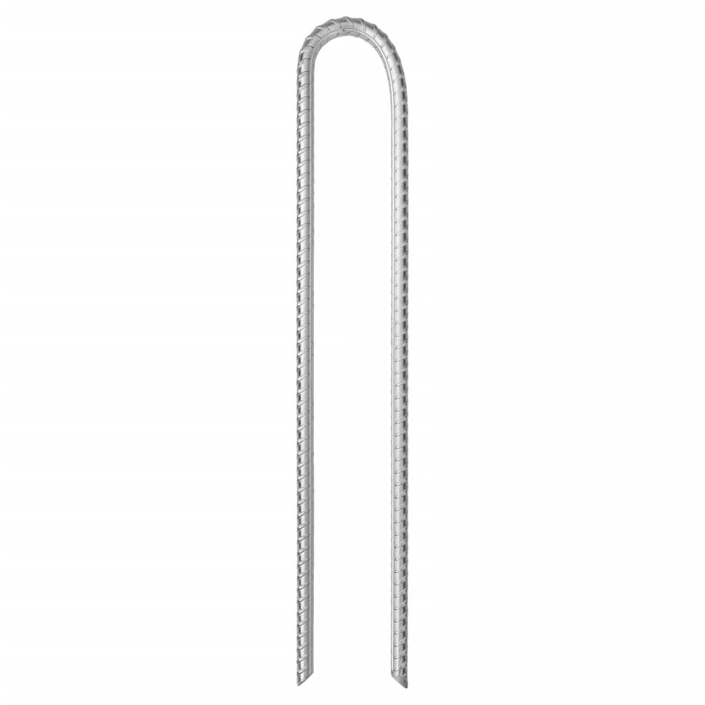 Piquets De Tente En Acier Galvanisé 23 Cm - Lot De 12, Pour Sols Durs Et Rocailleux - 8