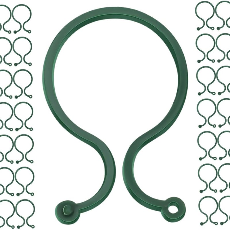 100 sztuk klipsów podtrzymujących rośliny pnące, klipsy ogrodnicze do pomidorów, winorośli, kwiatów, wielokrotnego użytku klipsy podtrzymujące łodygi