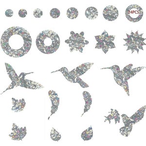 9 Feuilles Autocollants Fenêtres Anti-Collision Oiseaux - Décors Printemps Été Fleurs Film Statique Réutilisable