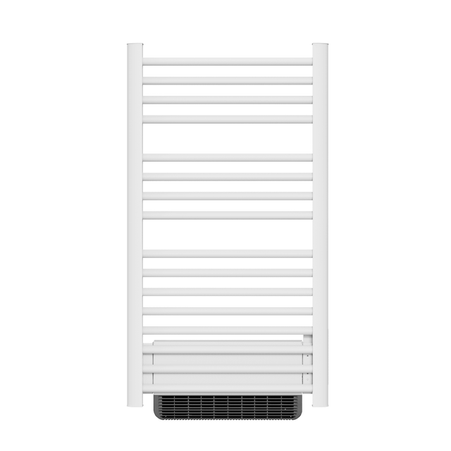 Sèche-serviette électrique sans fluide avec soufflerie 500W+1000W H.100,5xL54cm Bestherm HESTIA blanc
