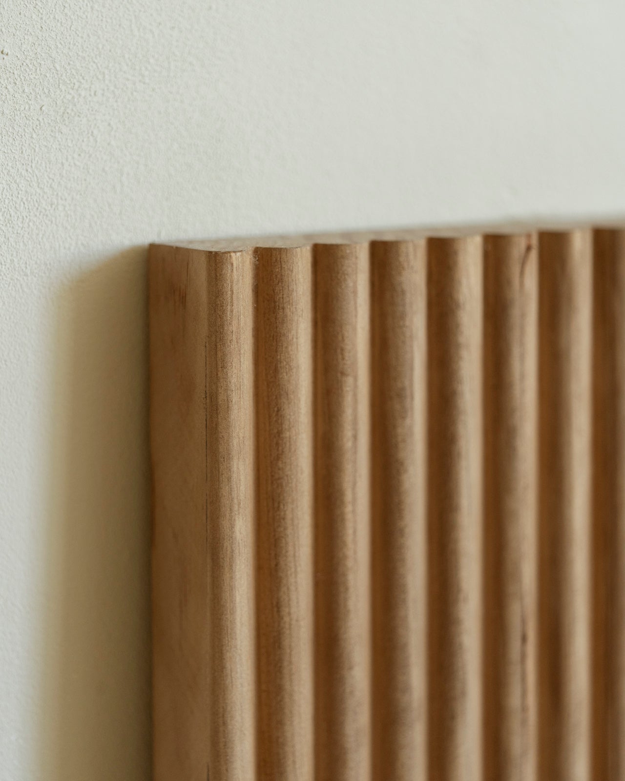 BALI - Tête de lit en bois massif dans le ton chêne foncé 120x60cm - DECOWOOD - 5