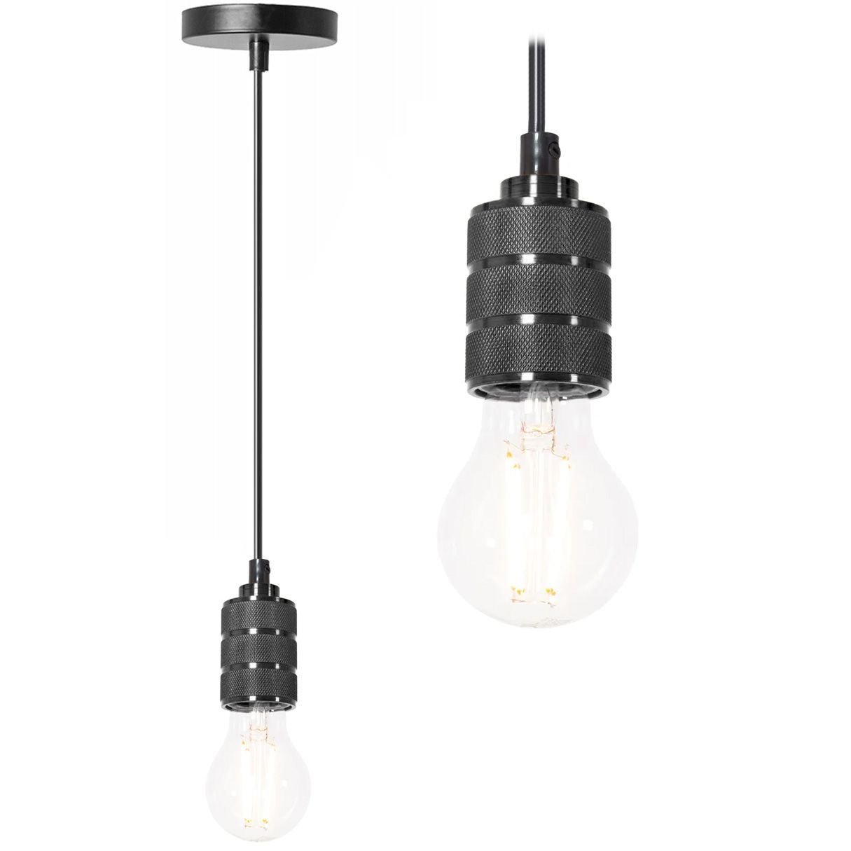 Lampa Sufitowa Wisząca Toolight App342-1Cp Czarny