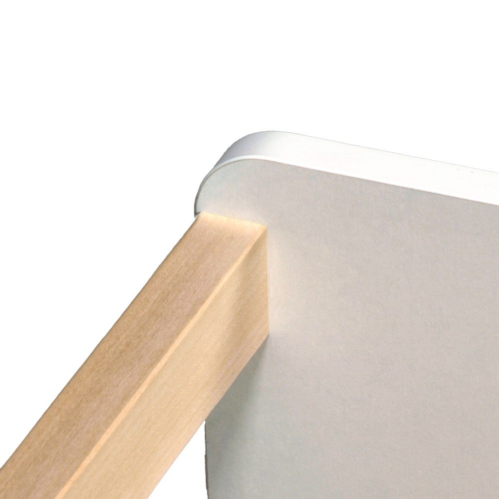 LIT 70x140 PILOU avec sommier / Blanc et Naturel - 6