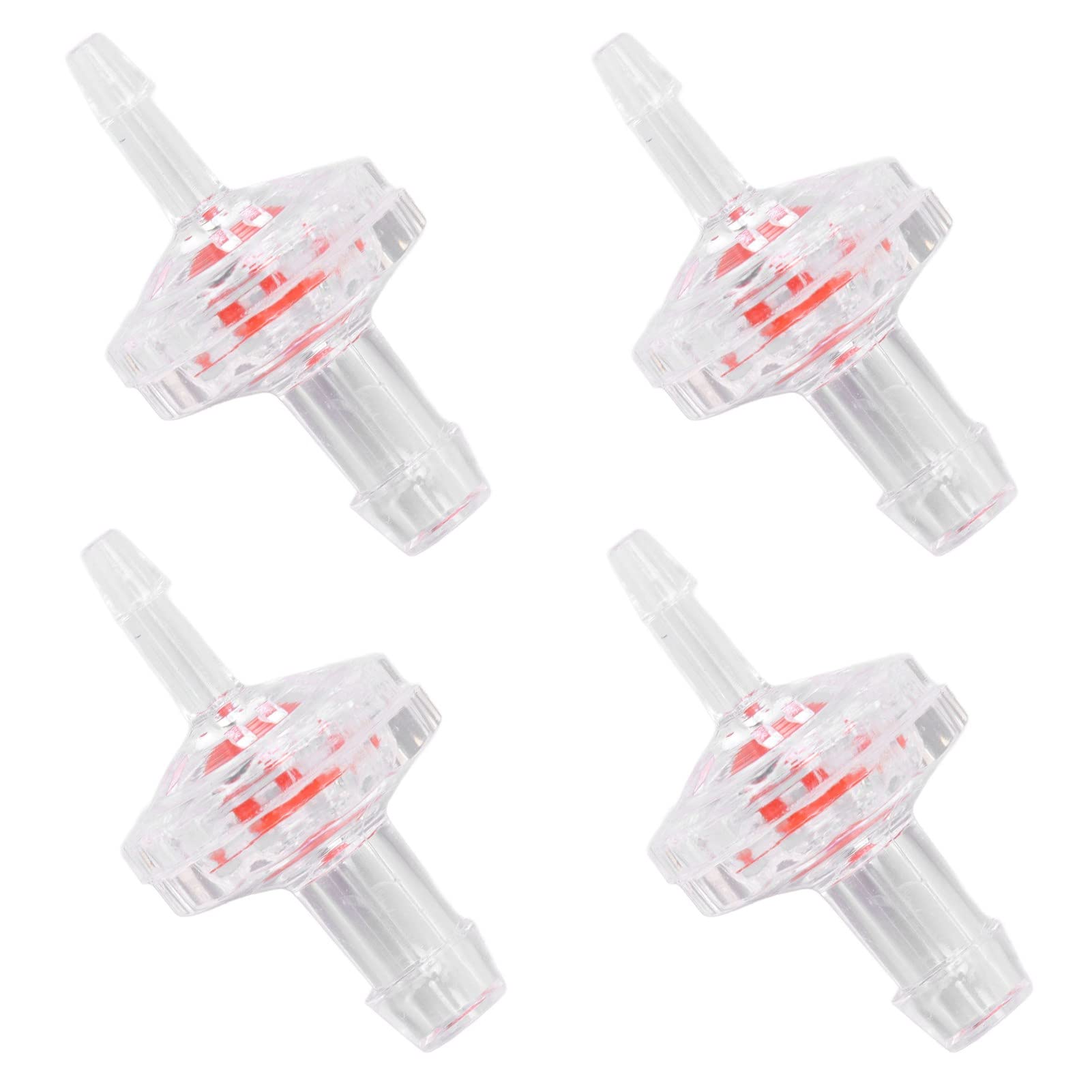 Válvula De Retención Unidireccional De 4 Mm (5/32") | Pack De 3 Unidades | Plástico Translúcido | Para Acuarios, Sistemas De Aire O Agua | Resistente A Altas Temperaturas