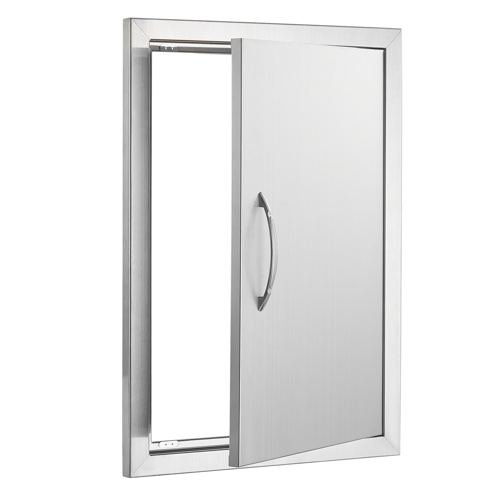 Drzwi dostępowe do grilla VEVOR, 432 x 610 x 46 mm, pojedyncze zewnętrzne drzwi kuchenne, drzwi ze stali nierdzewnej do montażu podtynkowego, pionowe