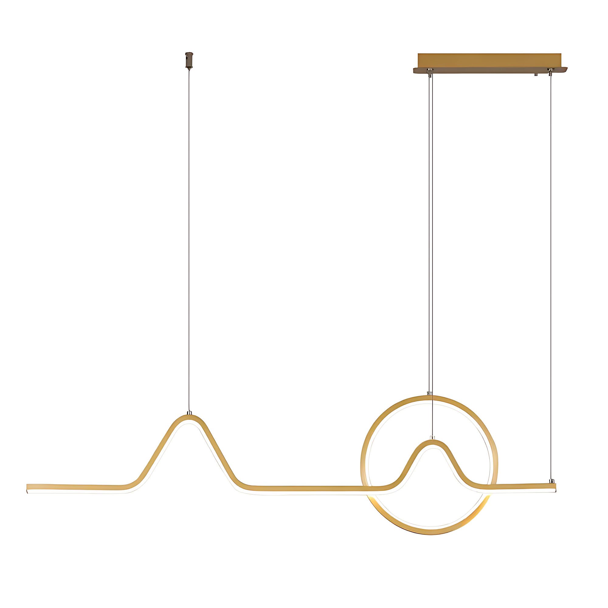 Lampa Sufitowa Wisząca Led Toolight Hj022-Cp&amp;nbsp; Złoty 120Cm