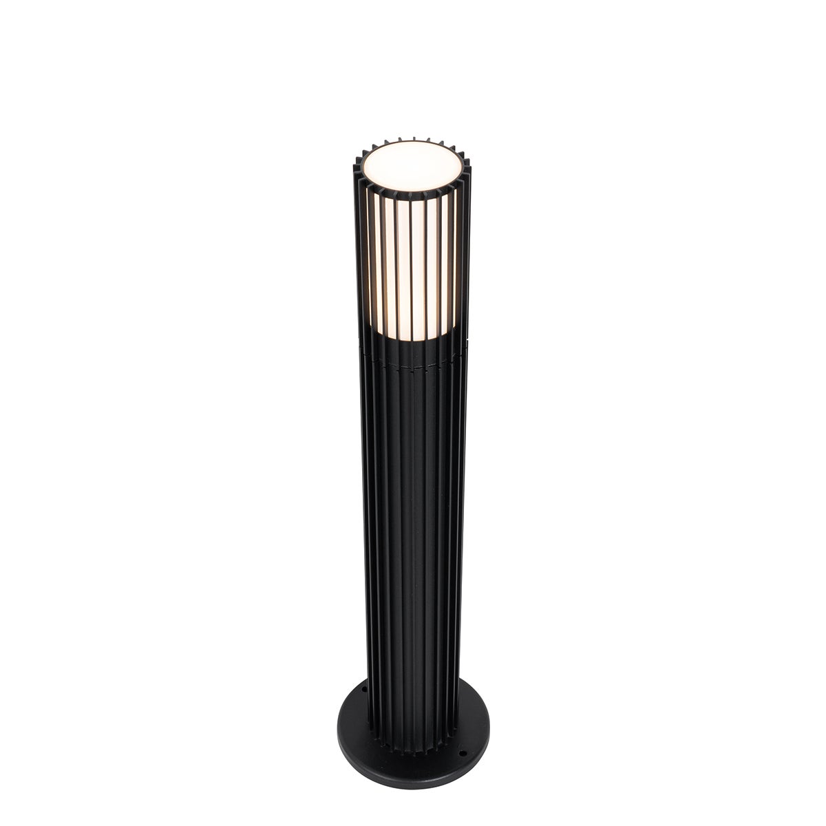 Qazqa design borne lumineuse extérieure pour jardin - Boris - noir, max. 7w, gu10, 50cm, IP44 - 6