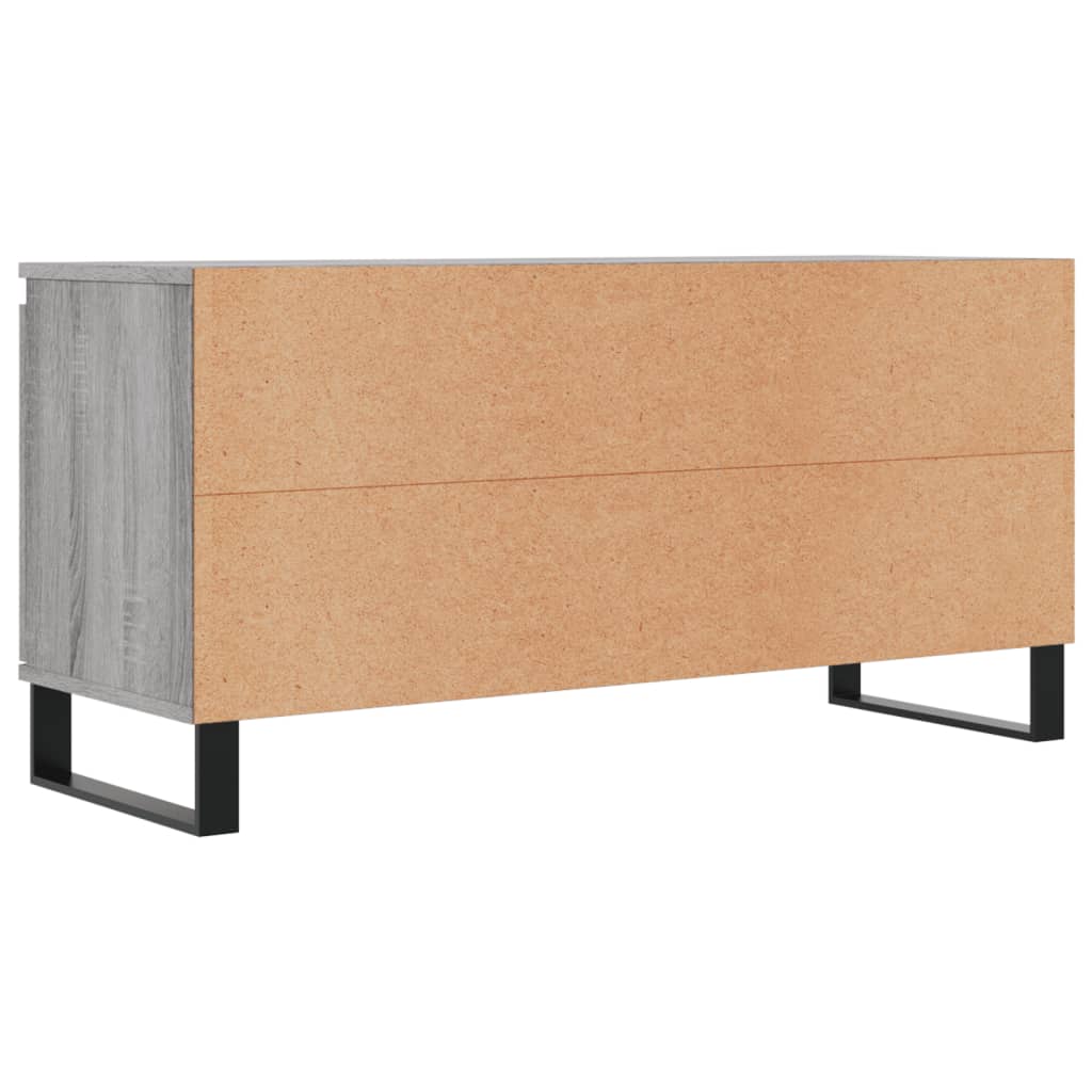 Meuble TV sonoma gris 104x35x50 bois d'ingénierie - 8