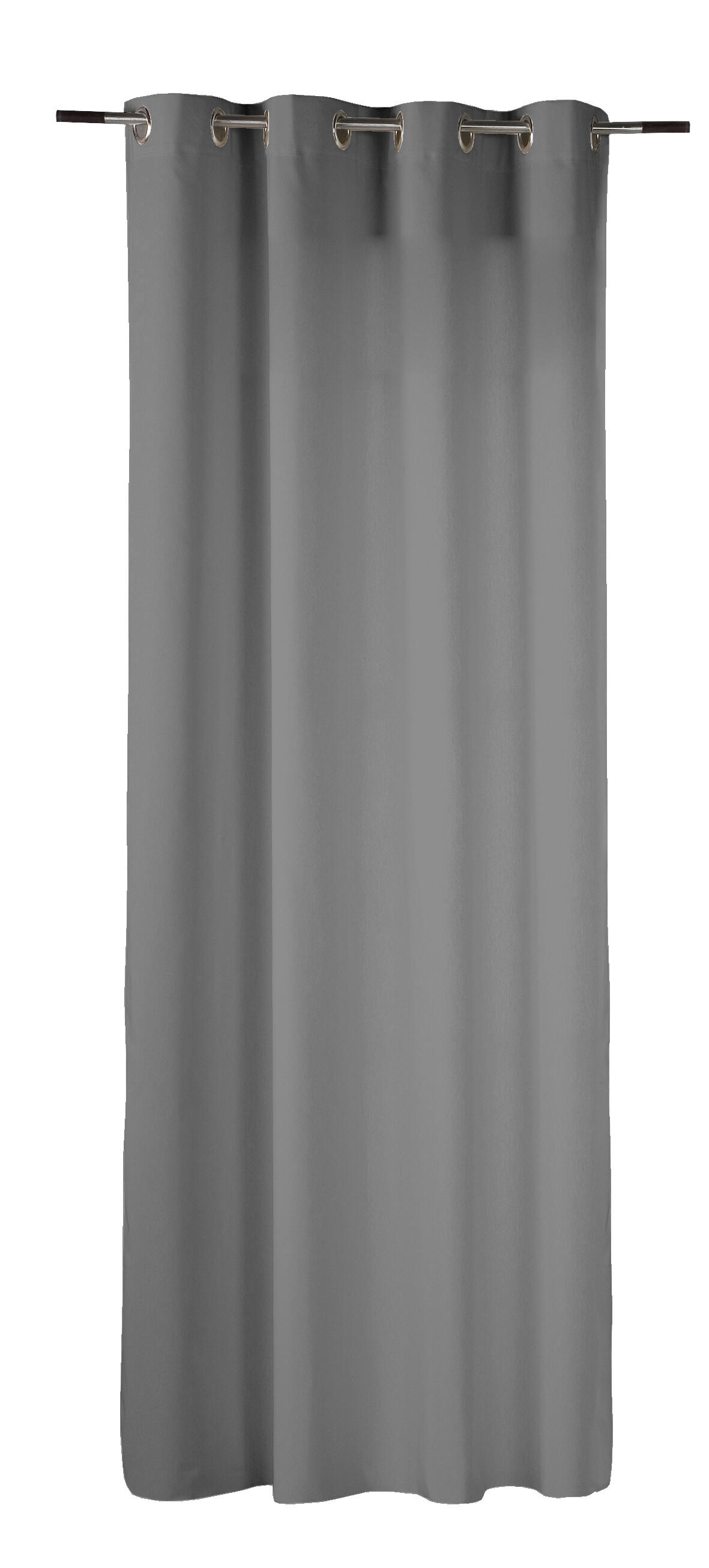 Zasłona Ayden INSPIRE, gładki szary, 140x270 cm