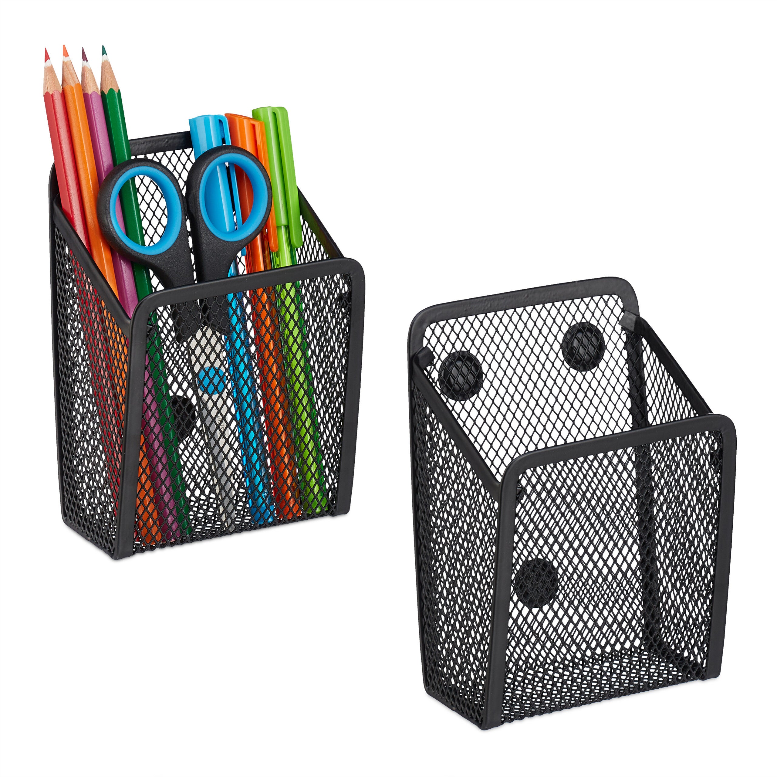 Lot De 20 Éponges Magnétiques Relaxdays Pour Tableaux Blancs - Accessoire École Et Bureau Noir