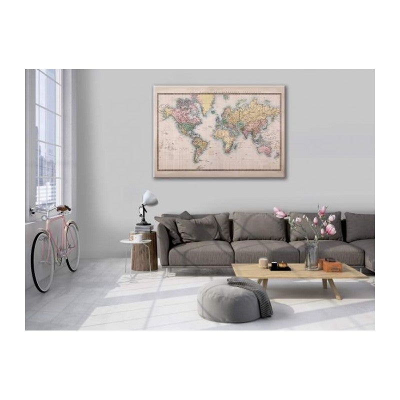 Boyouth Tapisserie murale à suspendre avec motif de carte de la Terre 3D Impression numérique Décoration de maison pour salon, chambre à coucher, dortoir, 59.1x51.2(150cm*130cm