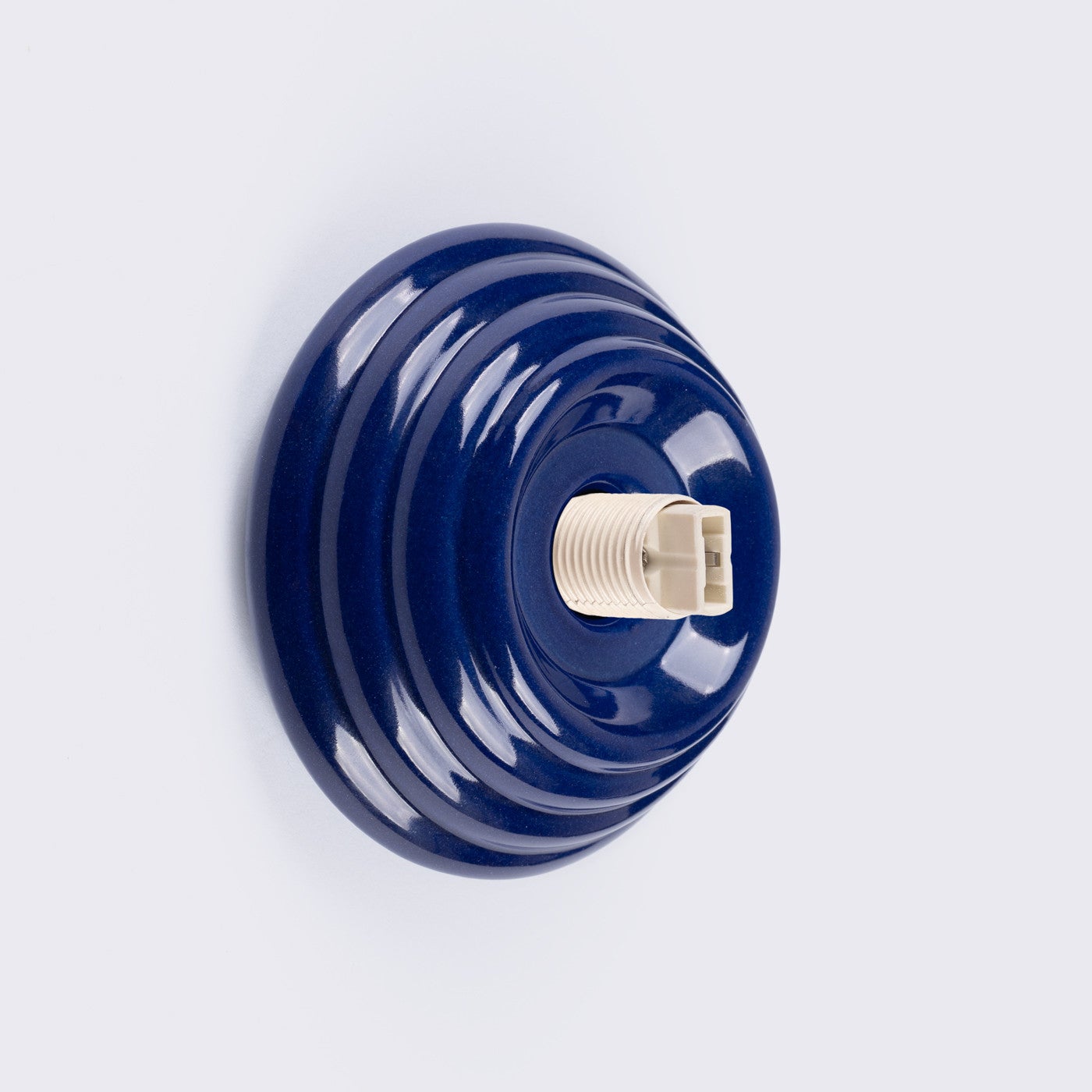 Kinkiet ścienny ceramiczny szkliwiony ZORI ultramaryna 1xG9x15W ceramika / gips wym:12x12x16cm IP44 Sollux Lighting - 6