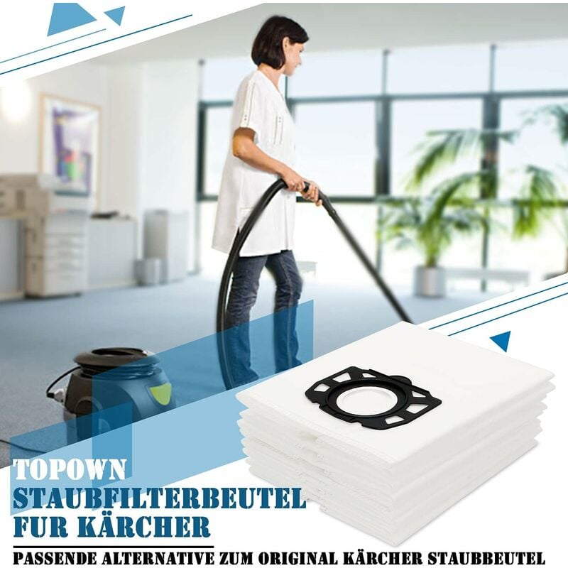 Lot De 12 Filtres Pour Aspirateur Kärcher WD4 WD5 WD6 MV4 MV5 MV6 - Compatible 2.863-006.0 - Filtration 99,97%