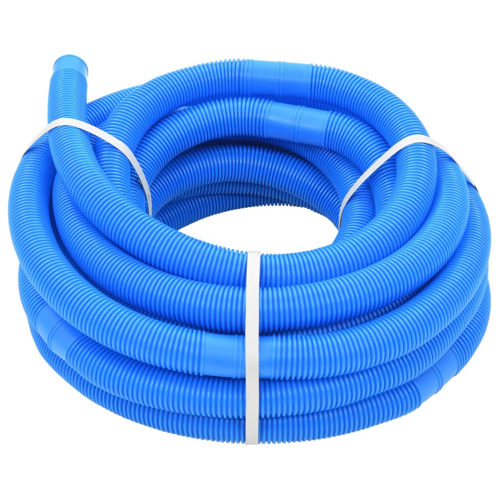 Wiltec – Tuyau d'aspiration de piscine 30 m – 32 mm – Polyéthylène ondulé résistant aux UV – Sections préformées pour installation facile