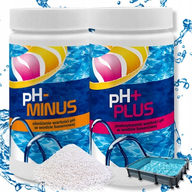 CHEMIA BASENOWA PH PLUS MINUS PH+ PH- DO BASENU REGULATOR WODY GAMIX 2,5KG