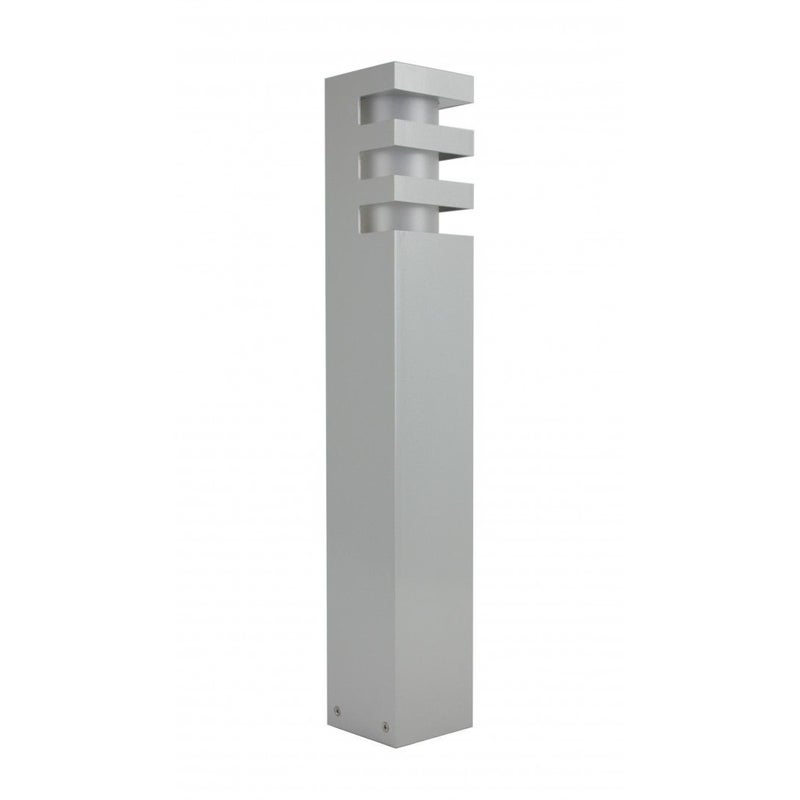 Lampa ogrodowa stojąca Rado srebrna 1xE27x18W IP54 wym: 50 x 8 x 8 cm aluminium SU-MA