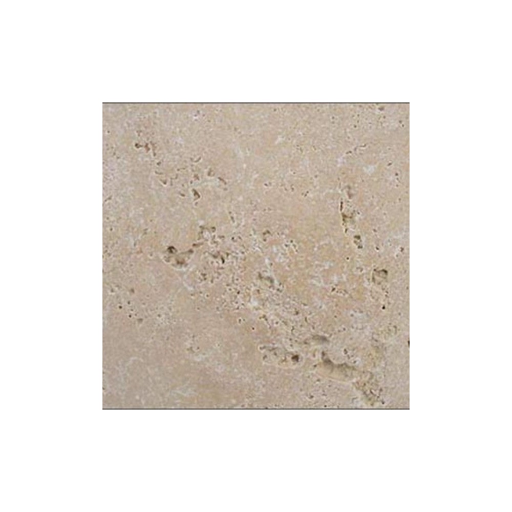 Margelle de piscine travertin beige mix 1er choix - 61x25x3 cm bord droit - 2