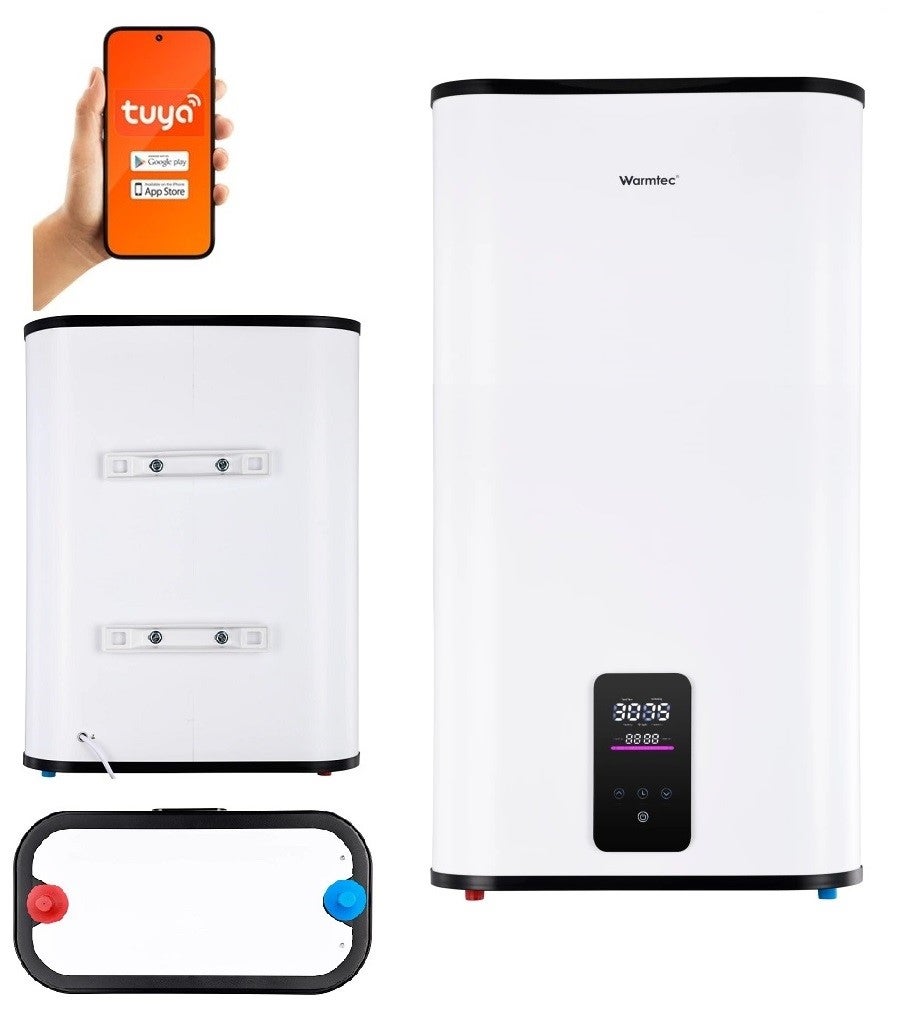 Bojler elektryczny 80l pojemnościowy Wi-Fi pionowy wyświetlacz Warmtec BP80