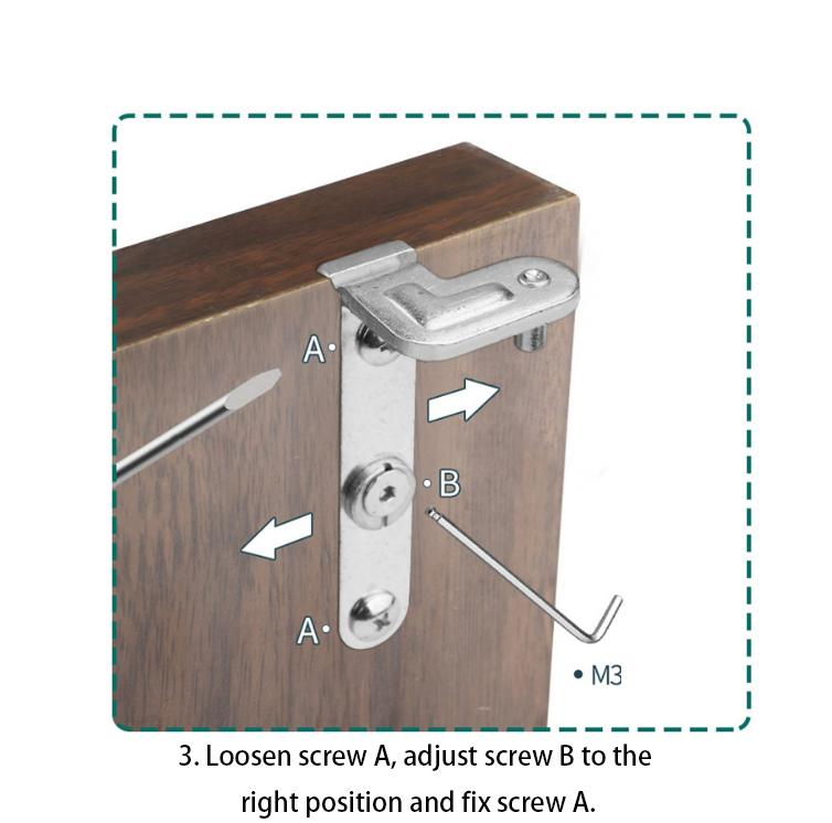 Zawias ukryty z regulowaną osią pionową do drzwi drewnianych o wadze do 70 kg - otwarcie 110°, precyzyjna regulacja 3D - 8