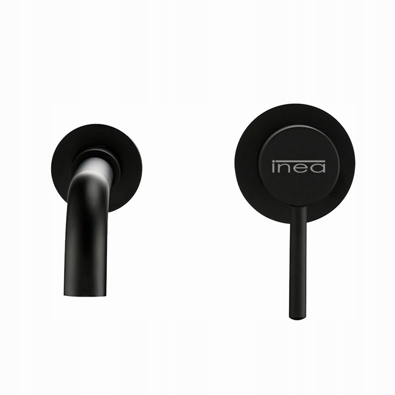 BATERIA UMYWALKOWA PODTYNKOWA OKRĄGŁA KRAN PODTYNKOWY Z DŁUGĄ WYLEWKĄ INEA