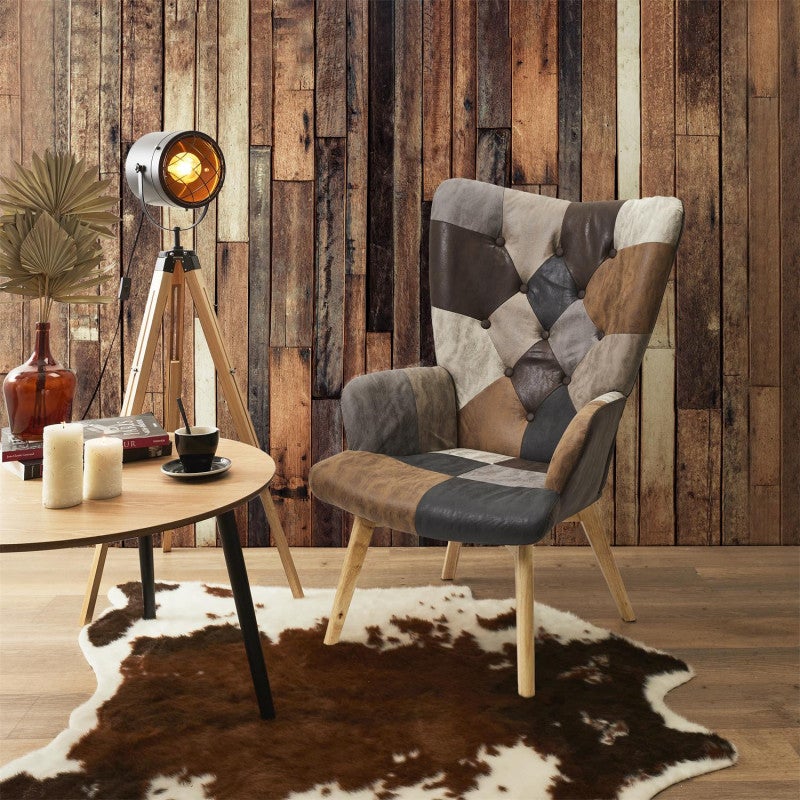 Fauteuil Patchwork Design 
