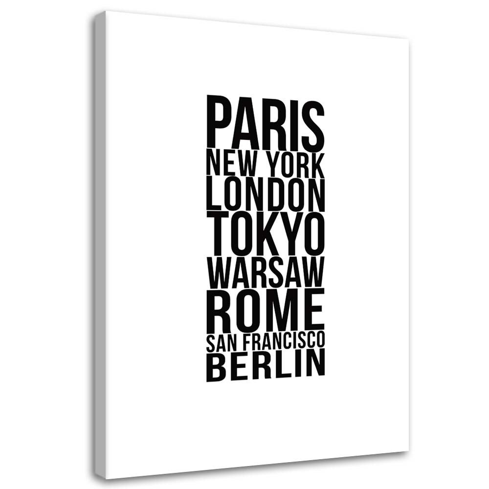 Obraz na płótnie, Paryż Londyn Tokio 70x100