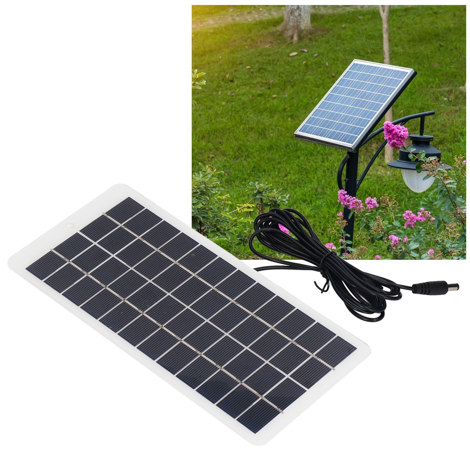 Pannello solare portatile in polisilicio ad alta trasmissione luminosa per batteria da 3,7 V 5 W 12 V - 2