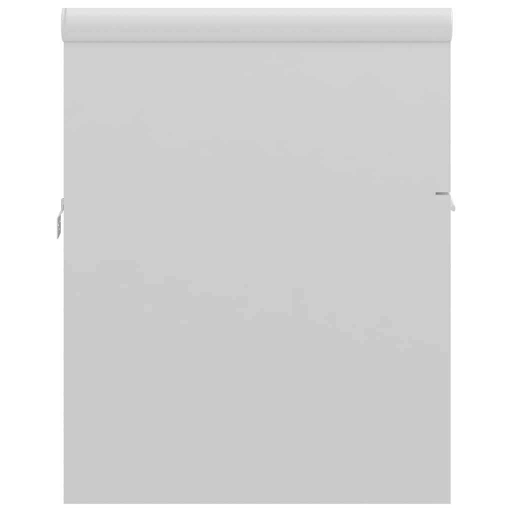 Maison Exclusive - Mobile Bagno con Lavabo Integrato Bianco Lucido in Truciolato - 9