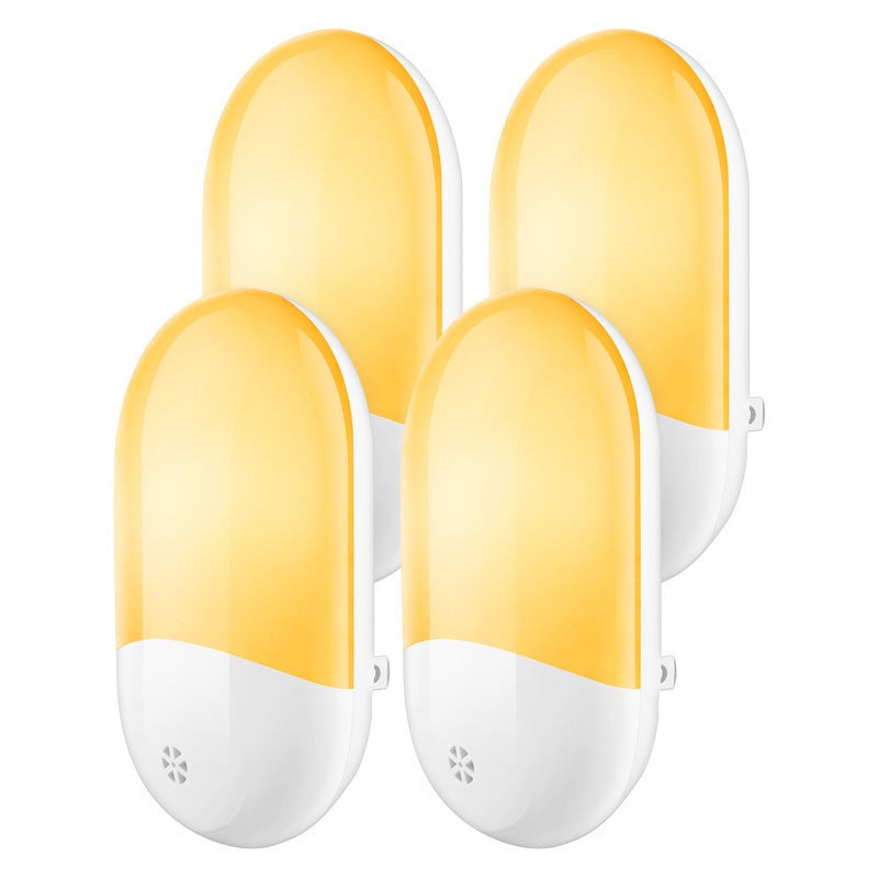 Lampka nocna LED dla dzieci i dorosłych, ciepłe światło, lampka nocna dla niemowląt do pokoju, korytarza, kuchni