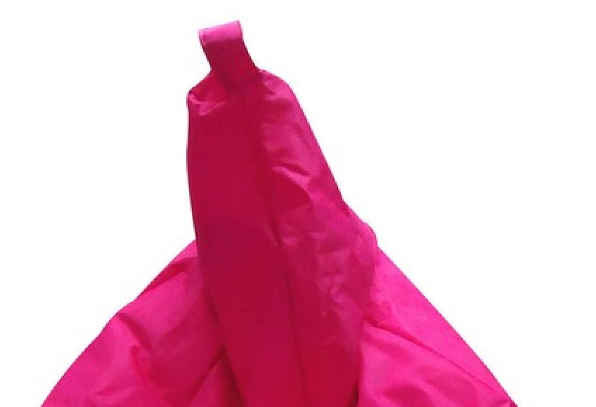 Puf acchille, sillón multiusos, puf, puf reposapiés, made in italy, 80x80 h120 cm, fucsia