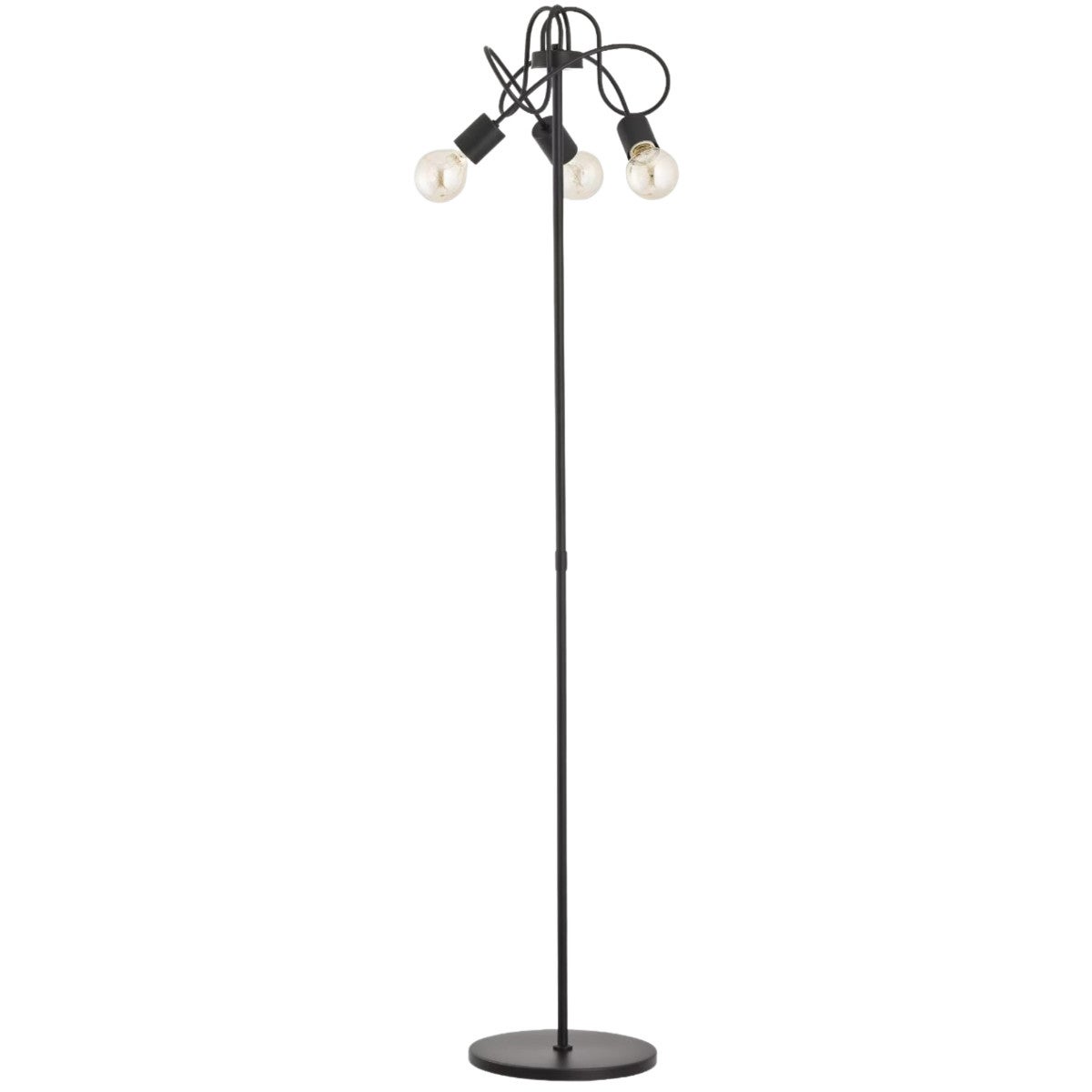 Lampa podłogowa stojąca Tango czarna 3xE27x60W wym: 162 x 33 x 33 cm metal Alfa - 2