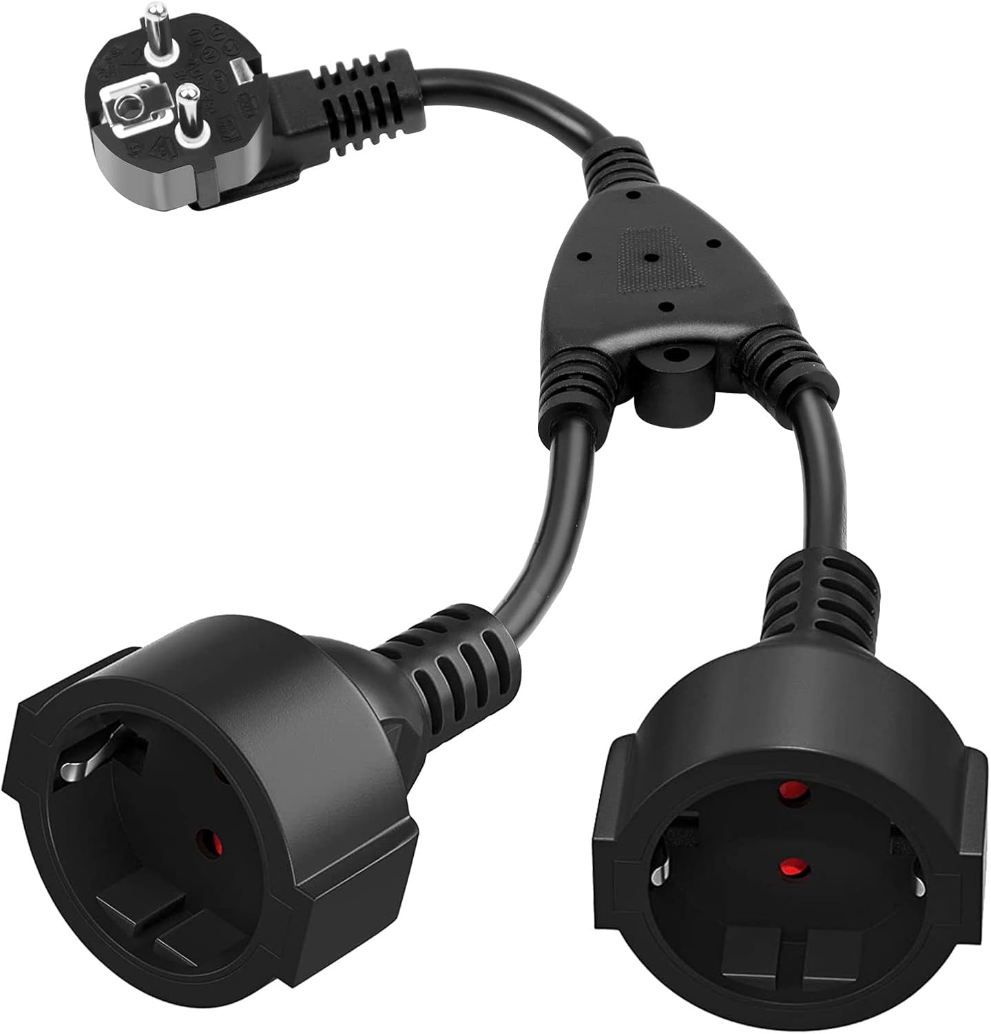 Prise double, rallonge avec 2 prises Schuko 16A/250V/max 3680W ...